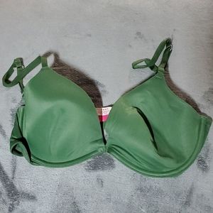 Victoria's Secret Green t-shirt plunge bra 36C